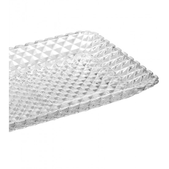 Travessa 25cm Por 13cm Diamante Cristal Ecológico Lyor